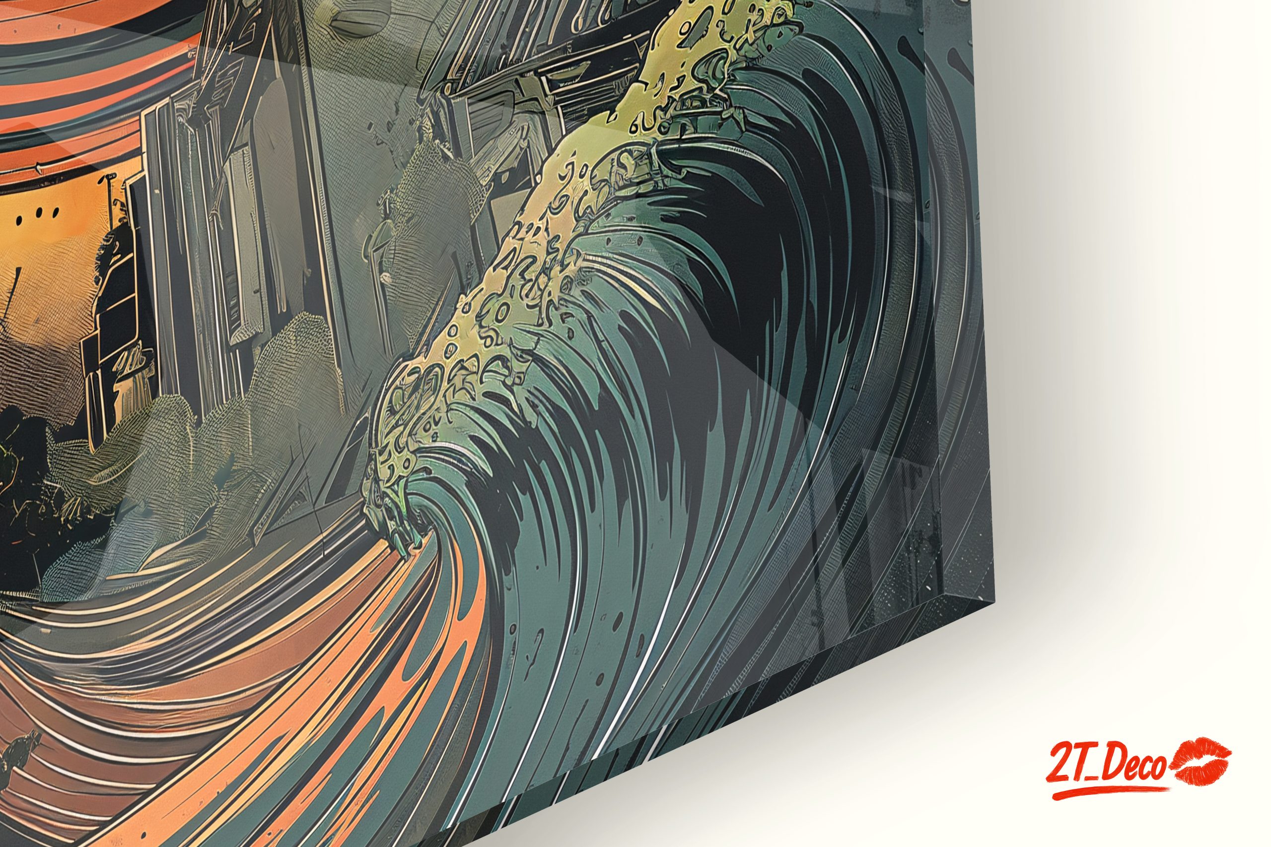 Abstract Waves and Ocean Scene Art - Image 9