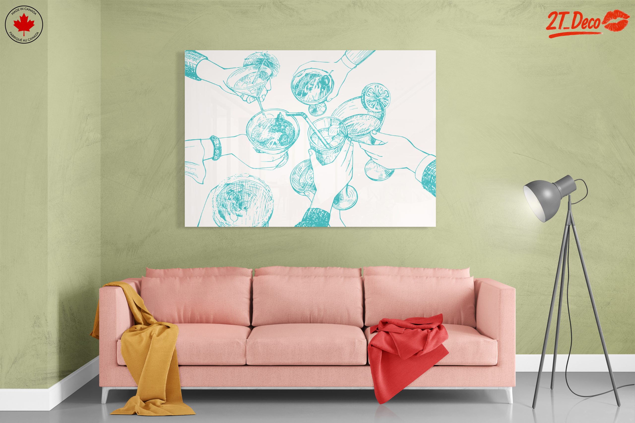 Celebratory Drinks Artwork for Social Gatherings - Image 7