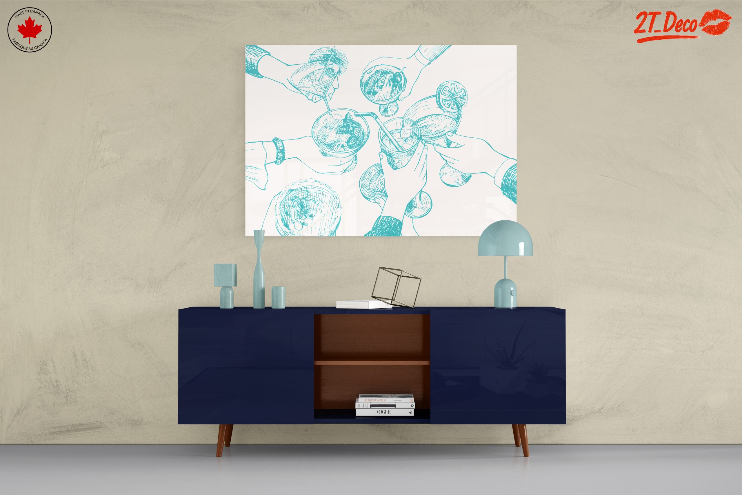 Celebratory Drinks Artwork for Social Gatherings - Image 8