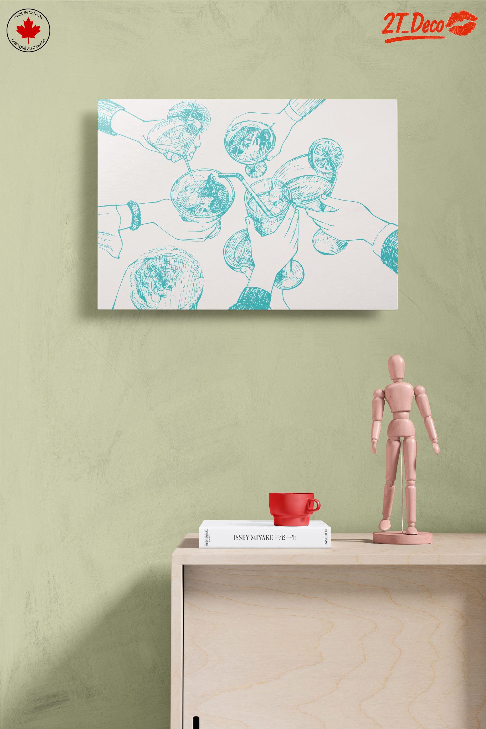 Celebratory Drinks Artwork for Social Gatherings - Image 14