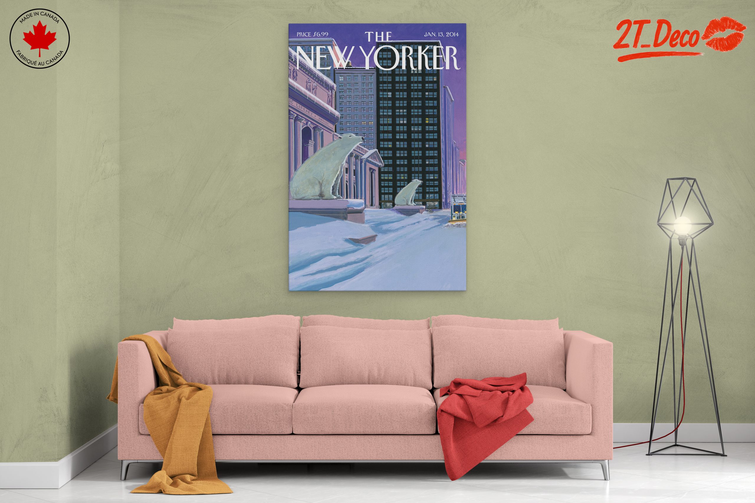 New Yorker Magazine Cover Art with Polar Bears - Image 2