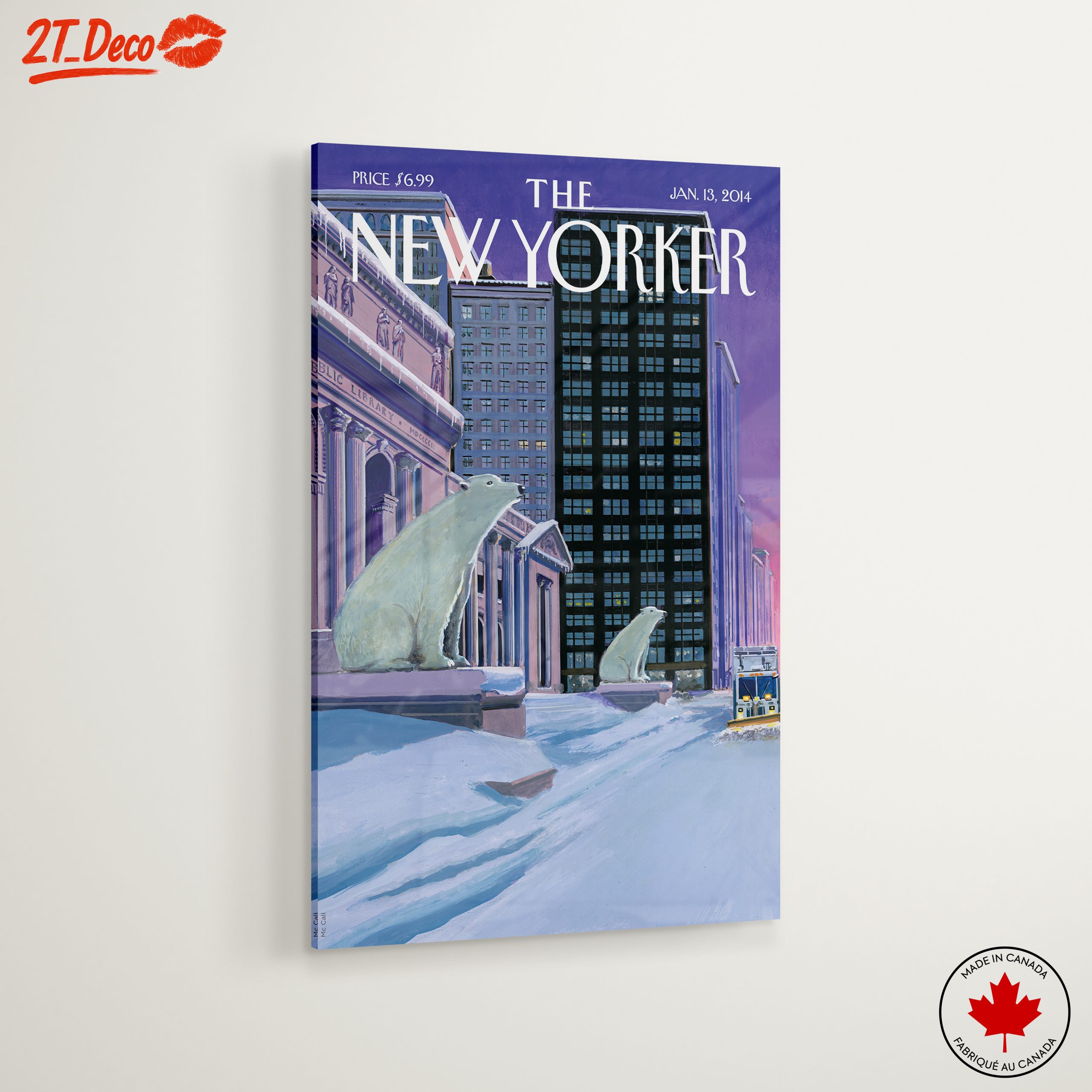 New Yorker Magazine Cover Art with Polar Bears - Image 6