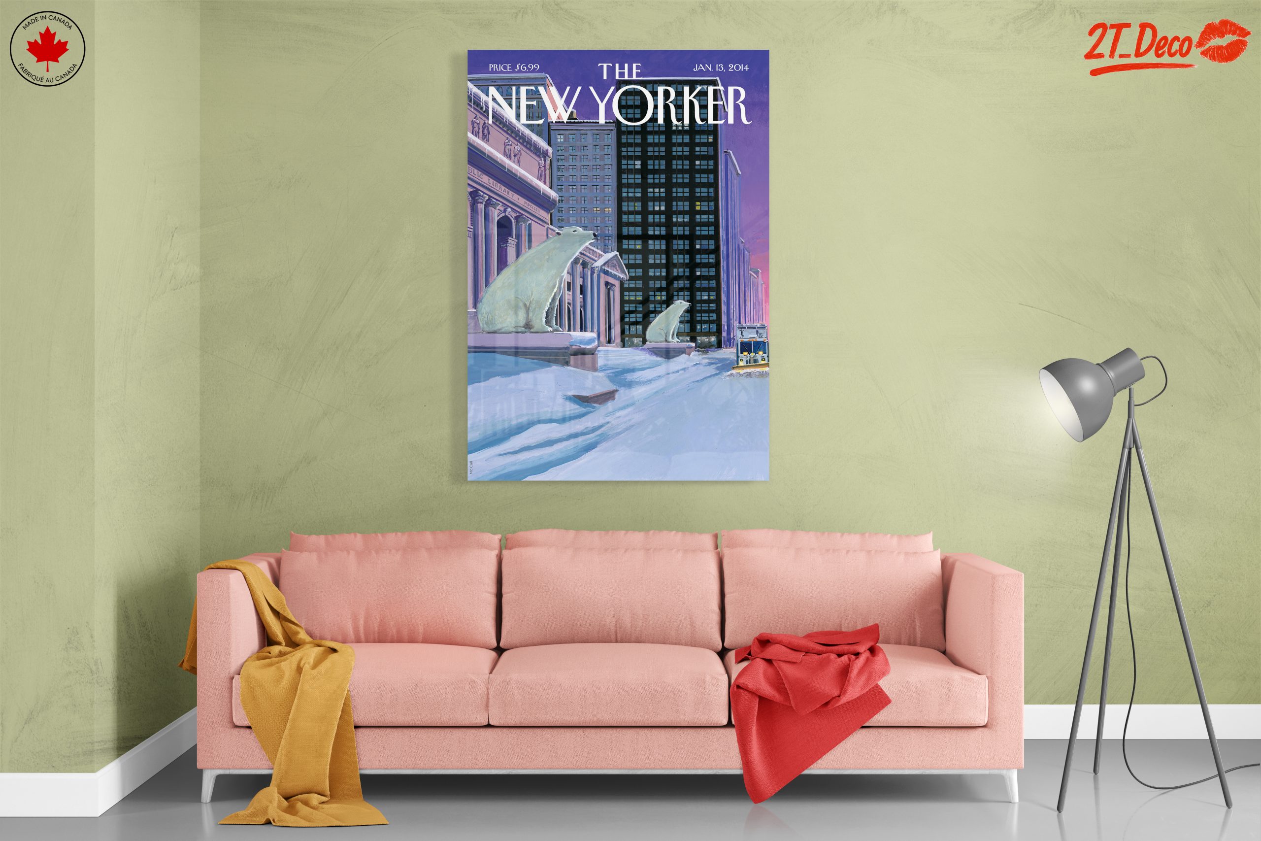New Yorker Magazine Cover Art with Polar Bears - Image 7