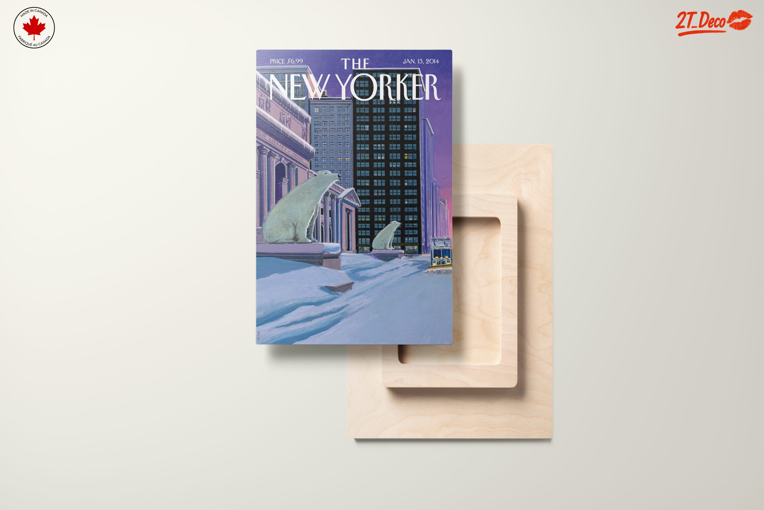 New Yorker Magazine Cover Art with Polar Bears - Image 11