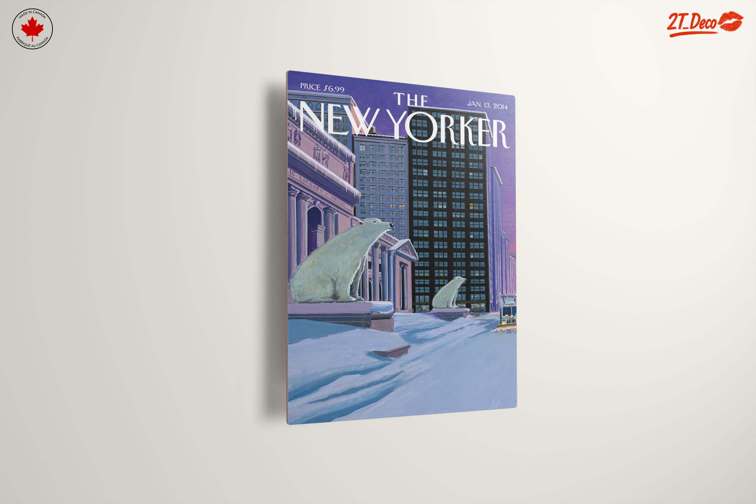 New Yorker Magazine Cover Art with Polar Bears - Image 13