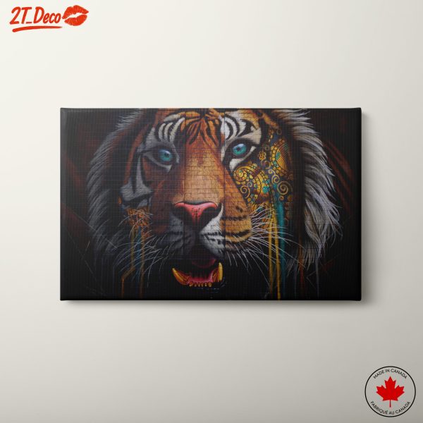 Vibrant Wildlife Street Art of Tiger