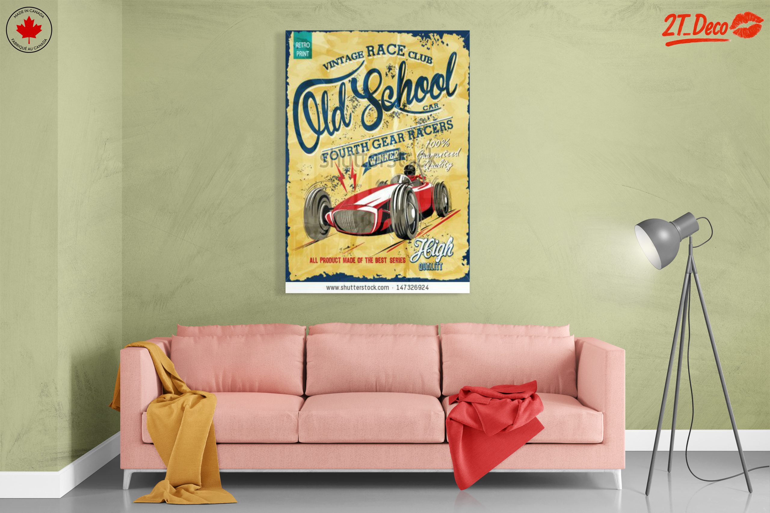 Vintage Racing Car Poster Art - Image 7