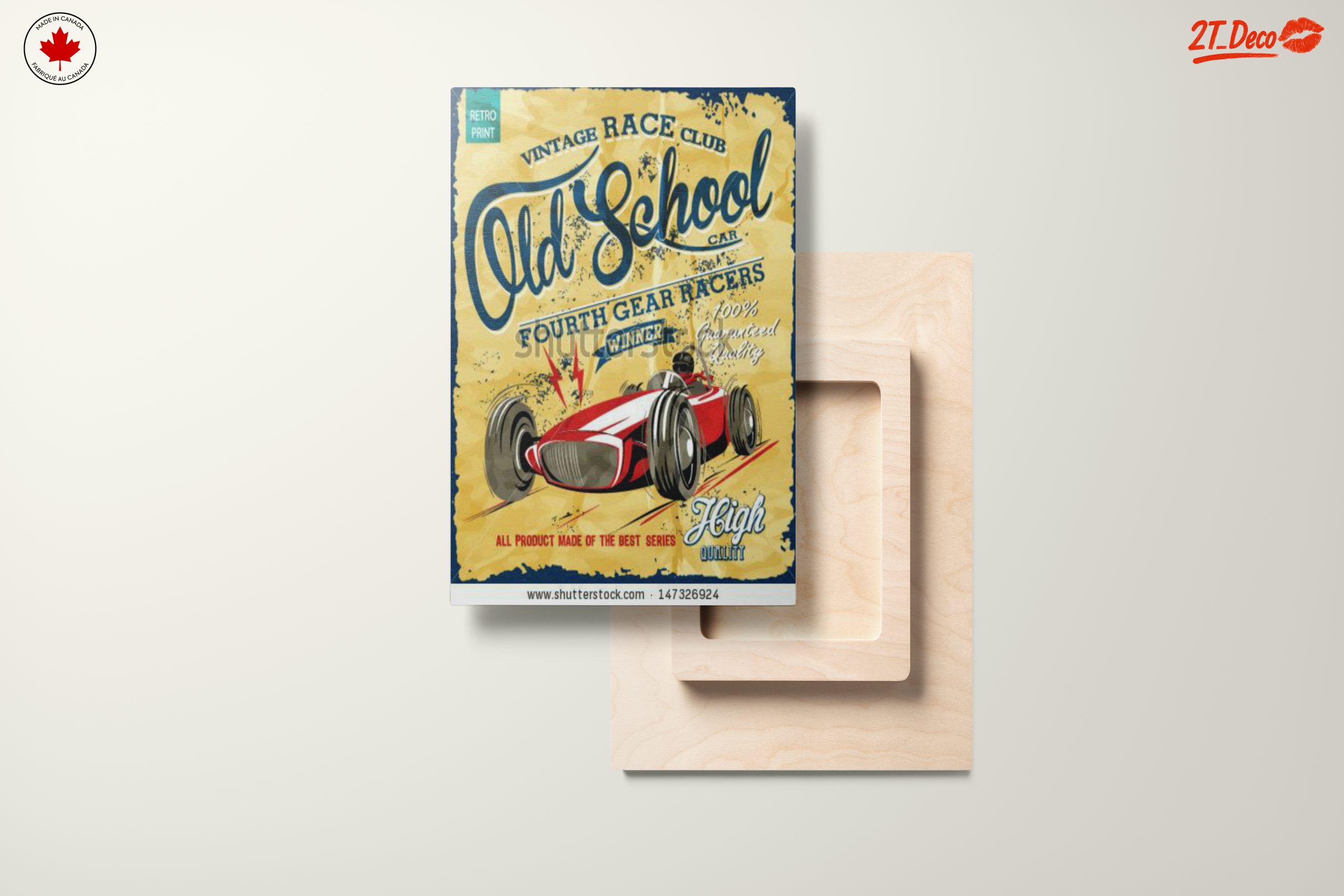 Vintage Racing Car Poster Art - Image 11