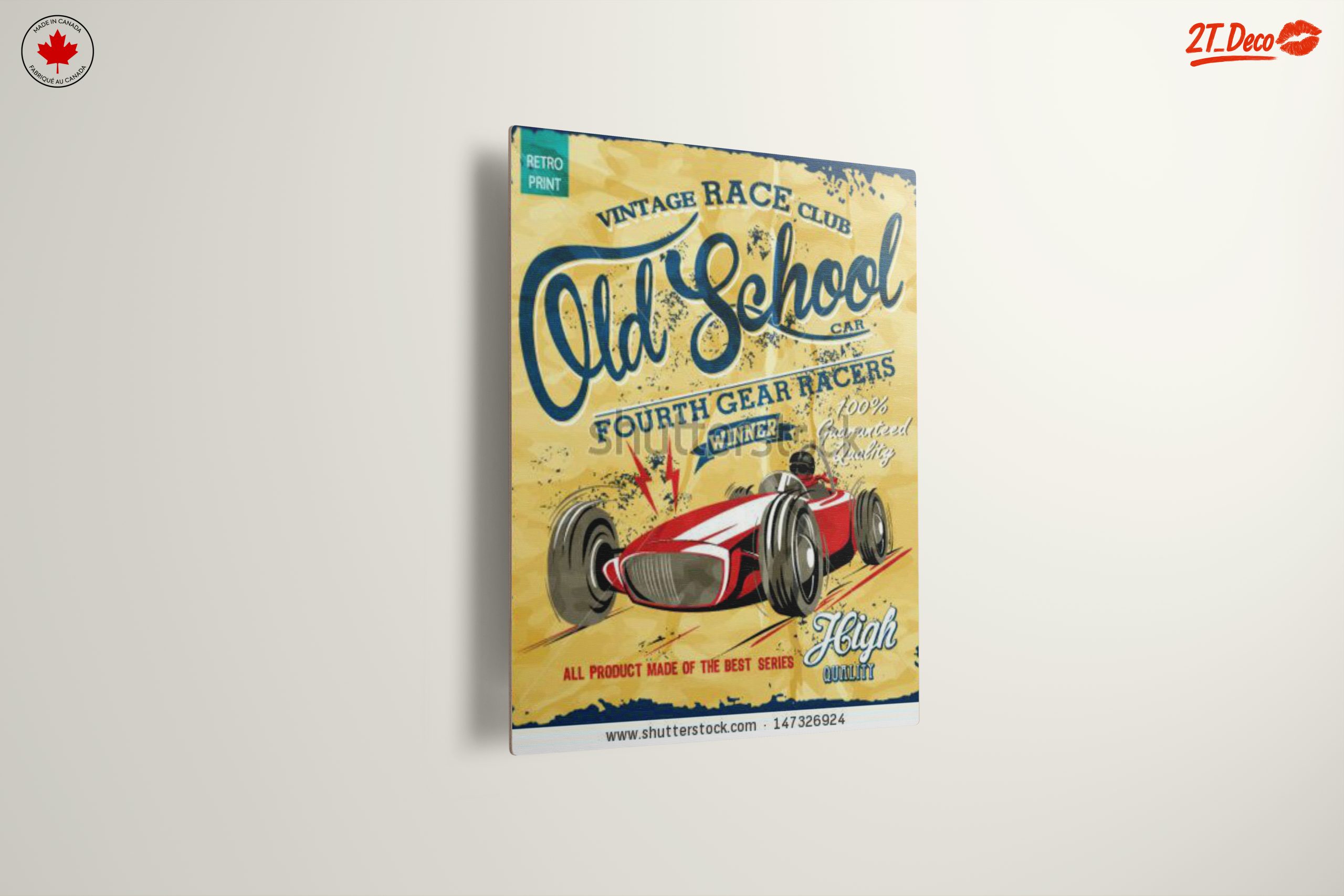 Vintage Racing Car Poster Art - Image 13