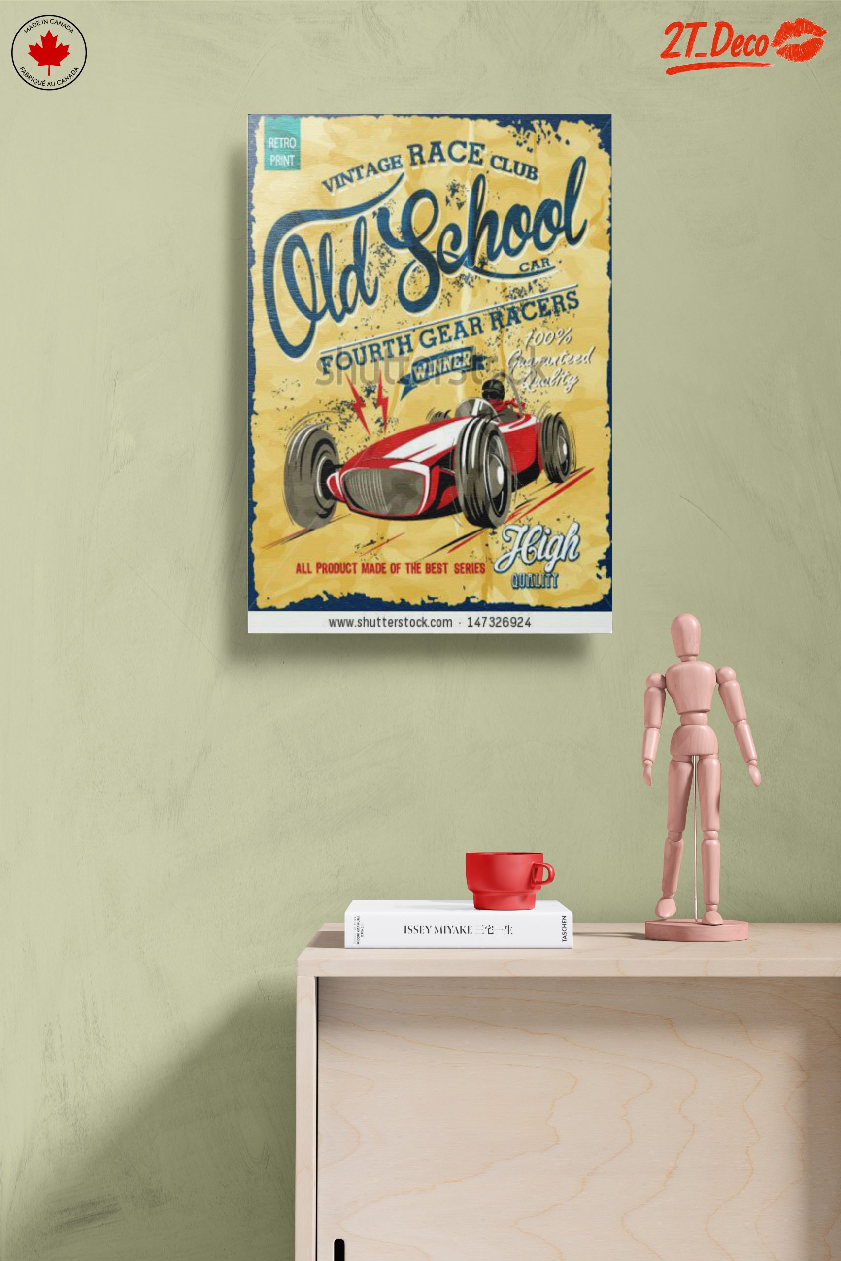 Vintage Racing Car Poster Art - Image 14