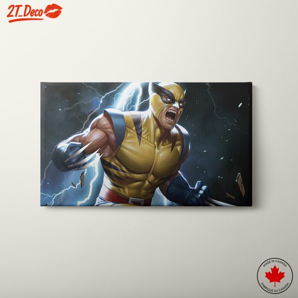 Marvel Wolverine Artwork Featuring Dynamic Action