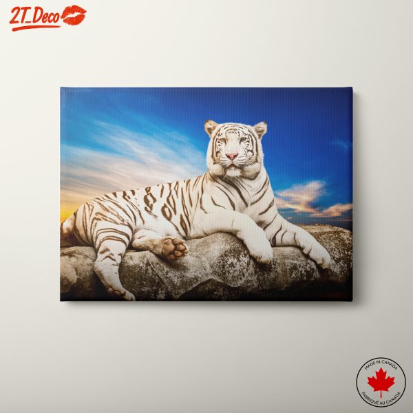 Majestic White Tiger Wall Art 4