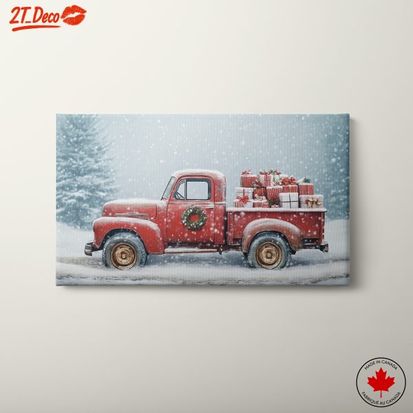 Vintage Christmas Truck with Presents