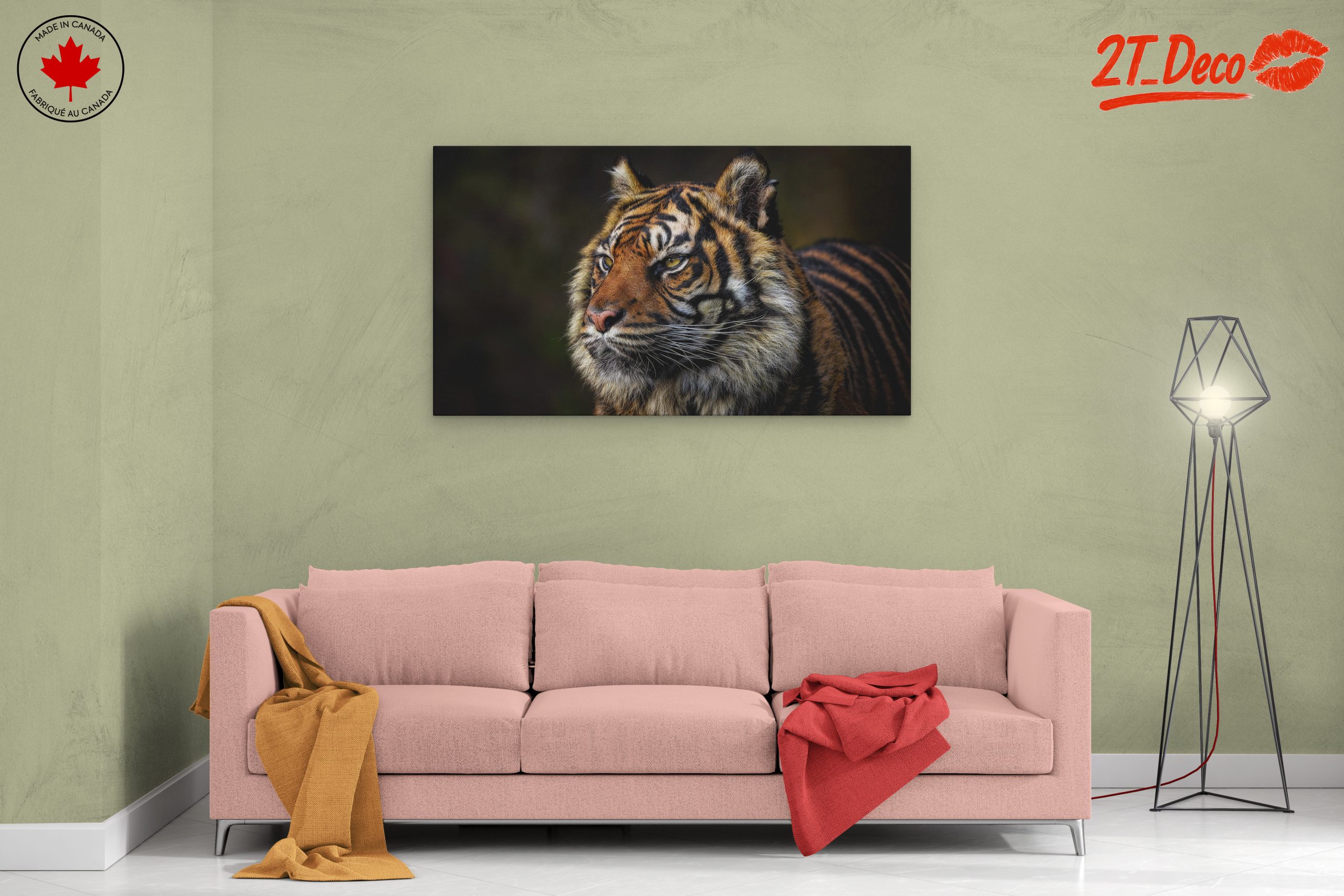 Majestic Tiger Portrait Art - Image 2