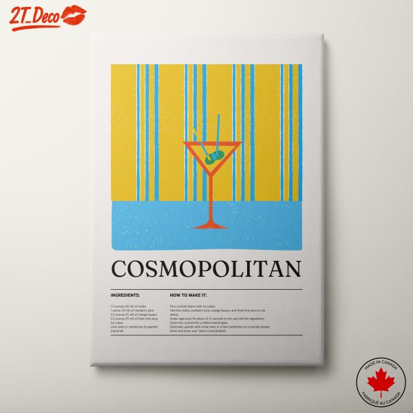 Cosmopolitan Cocktail Recipe Art