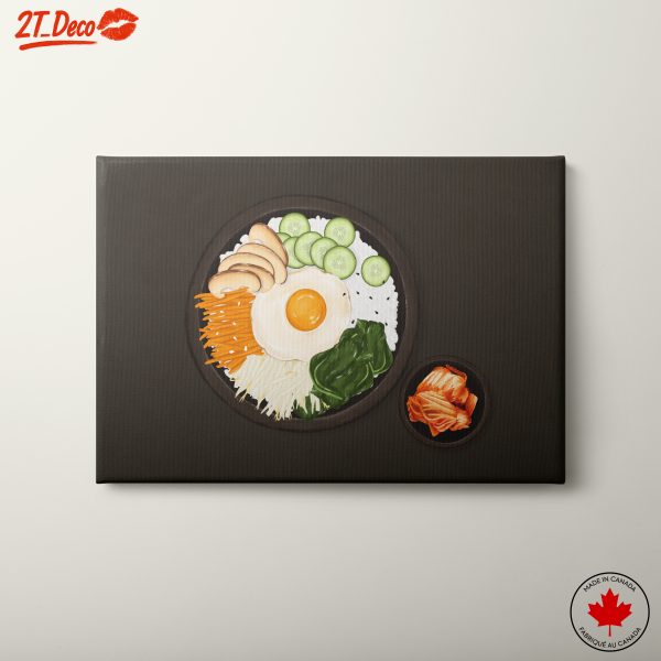 Stylized Abstract Food Bowl Art