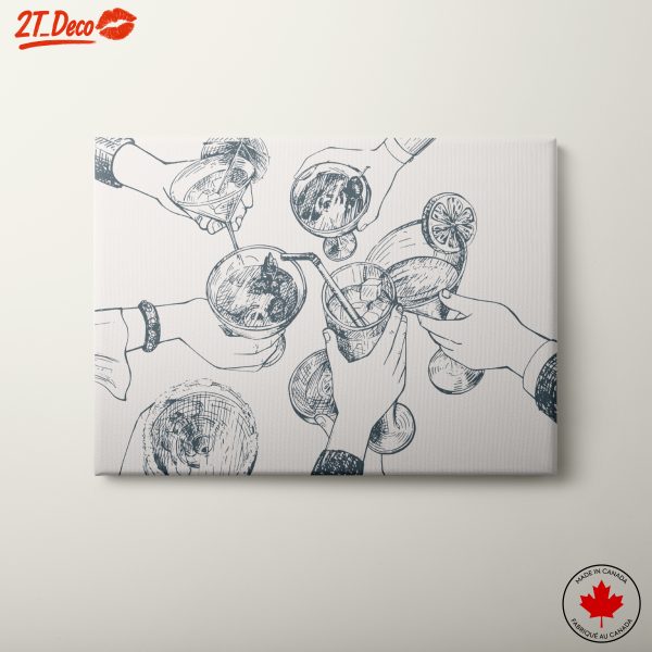 Cheers to Friendship: Cocktail Celebration Art