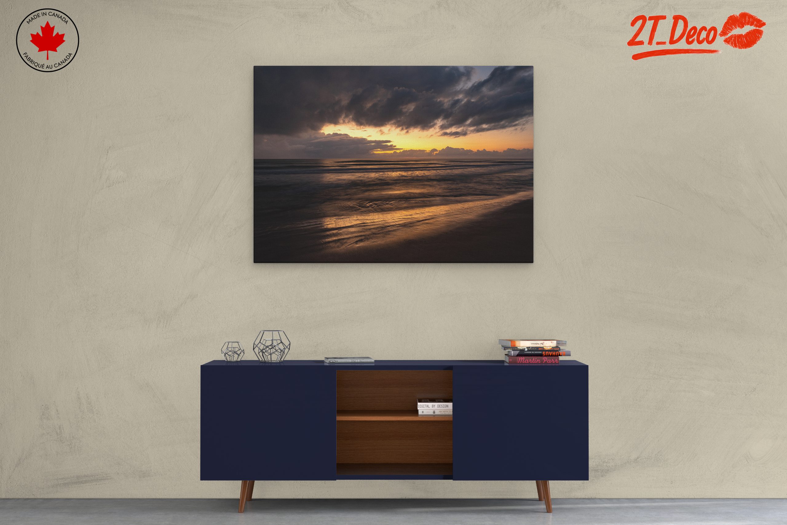 Tranquil Beach Sunset Landscape - Image 3