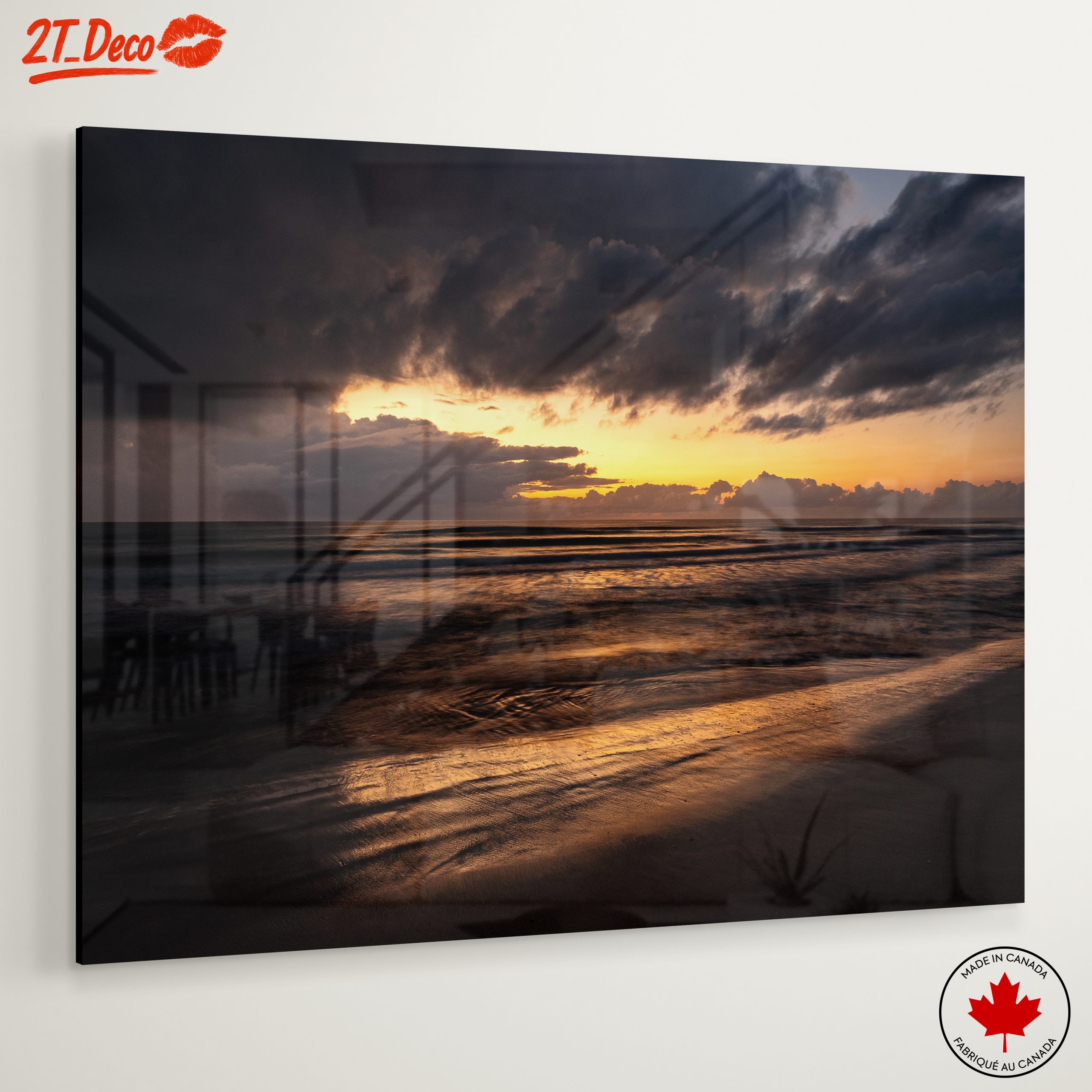 Tranquil Beach Sunset Landscape - Image 6
