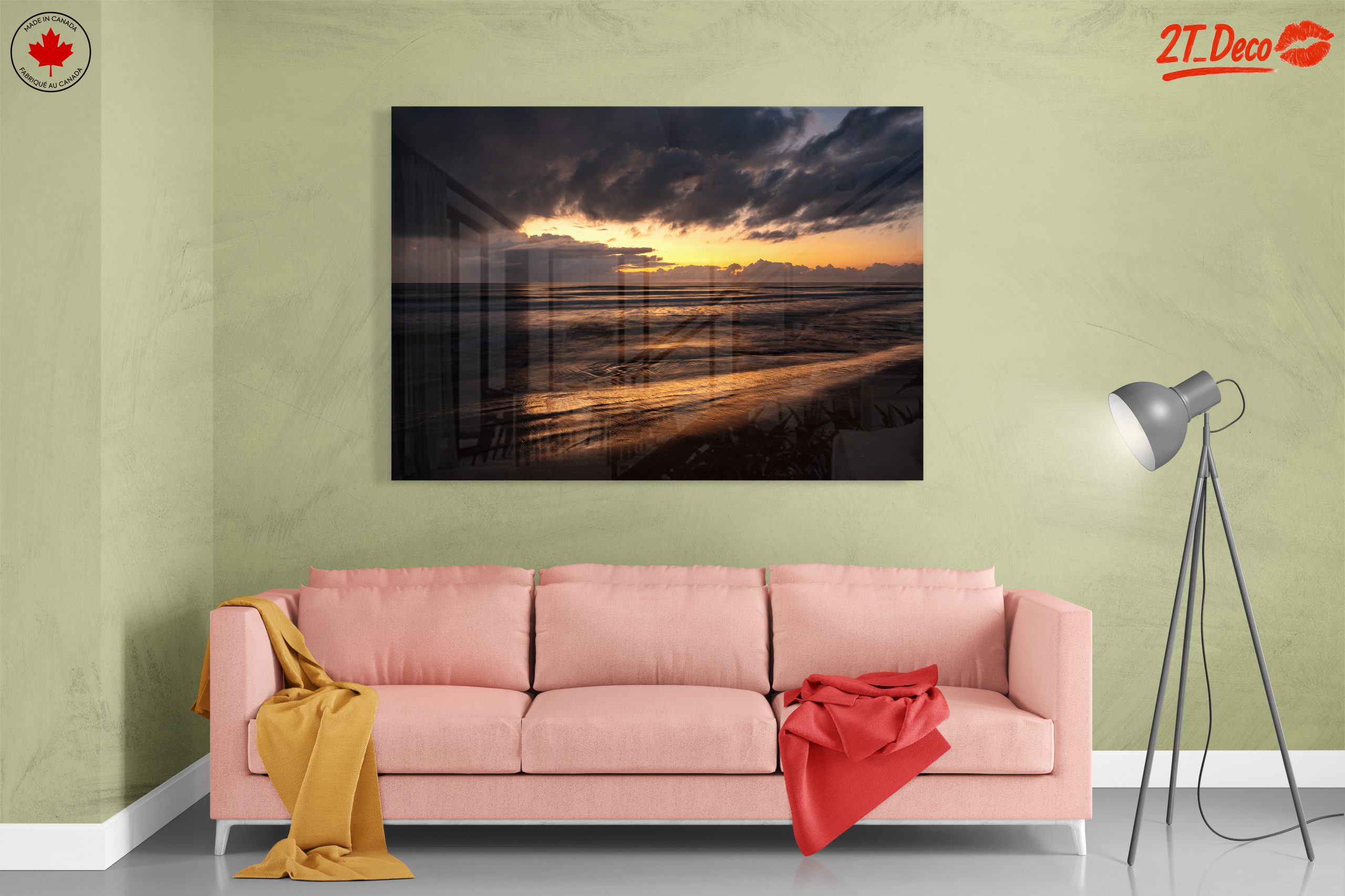Tranquil Beach Sunset Landscape - Image 7