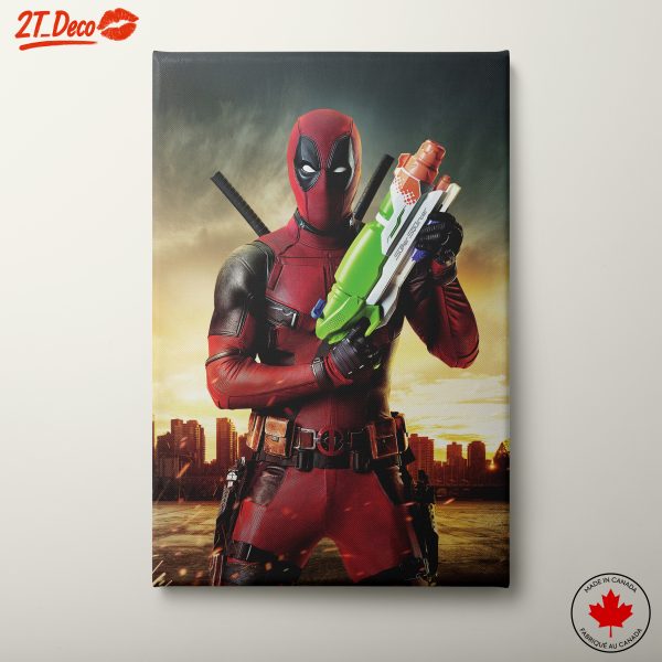 Deadpool Character Art with Foam Blaster