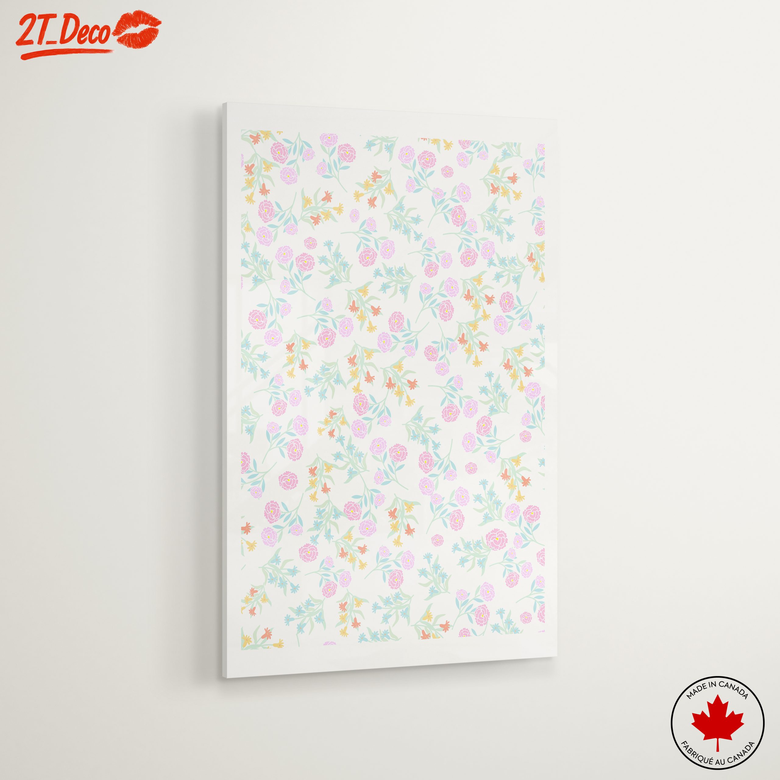 Delicate Floral Pattern in Soft Pastels - Image 6