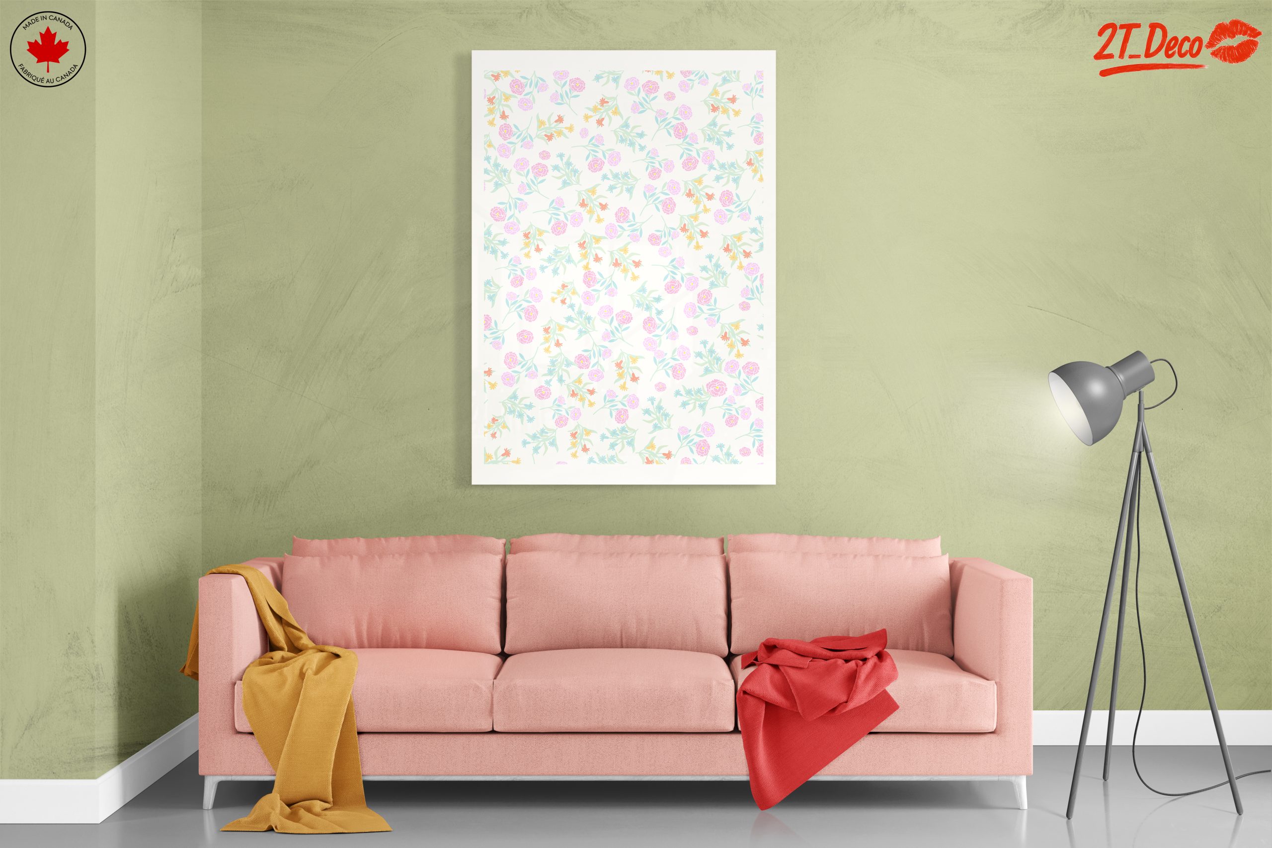 Delicate Floral Pattern in Soft Pastels - Image 7