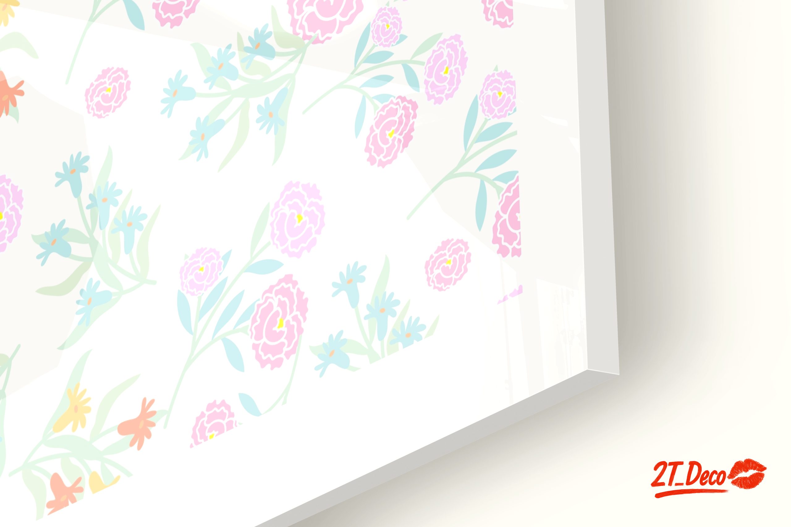Delicate Floral Pattern in Soft Pastels - Image 9