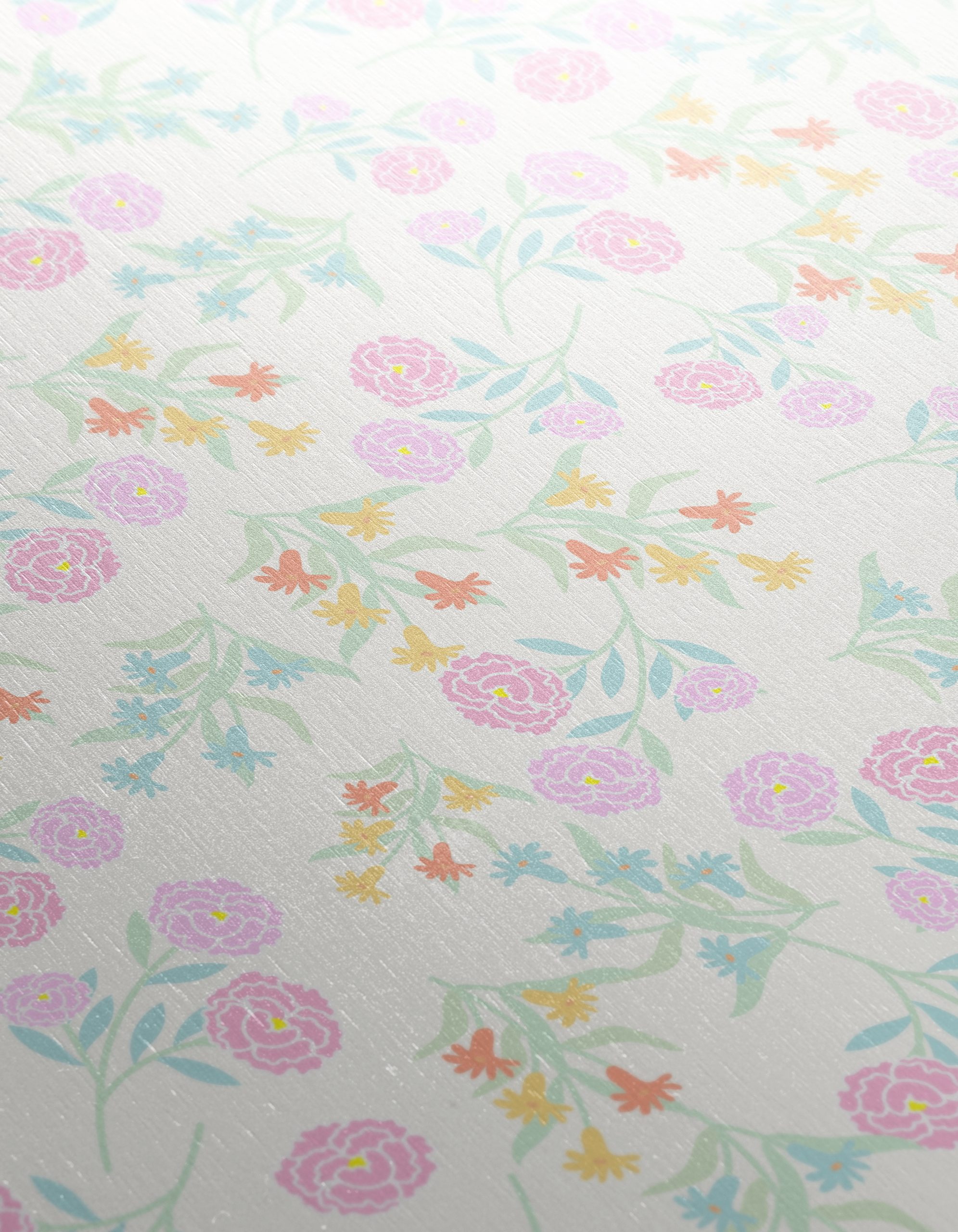 Delicate Floral Pattern in Soft Pastels - Image 12