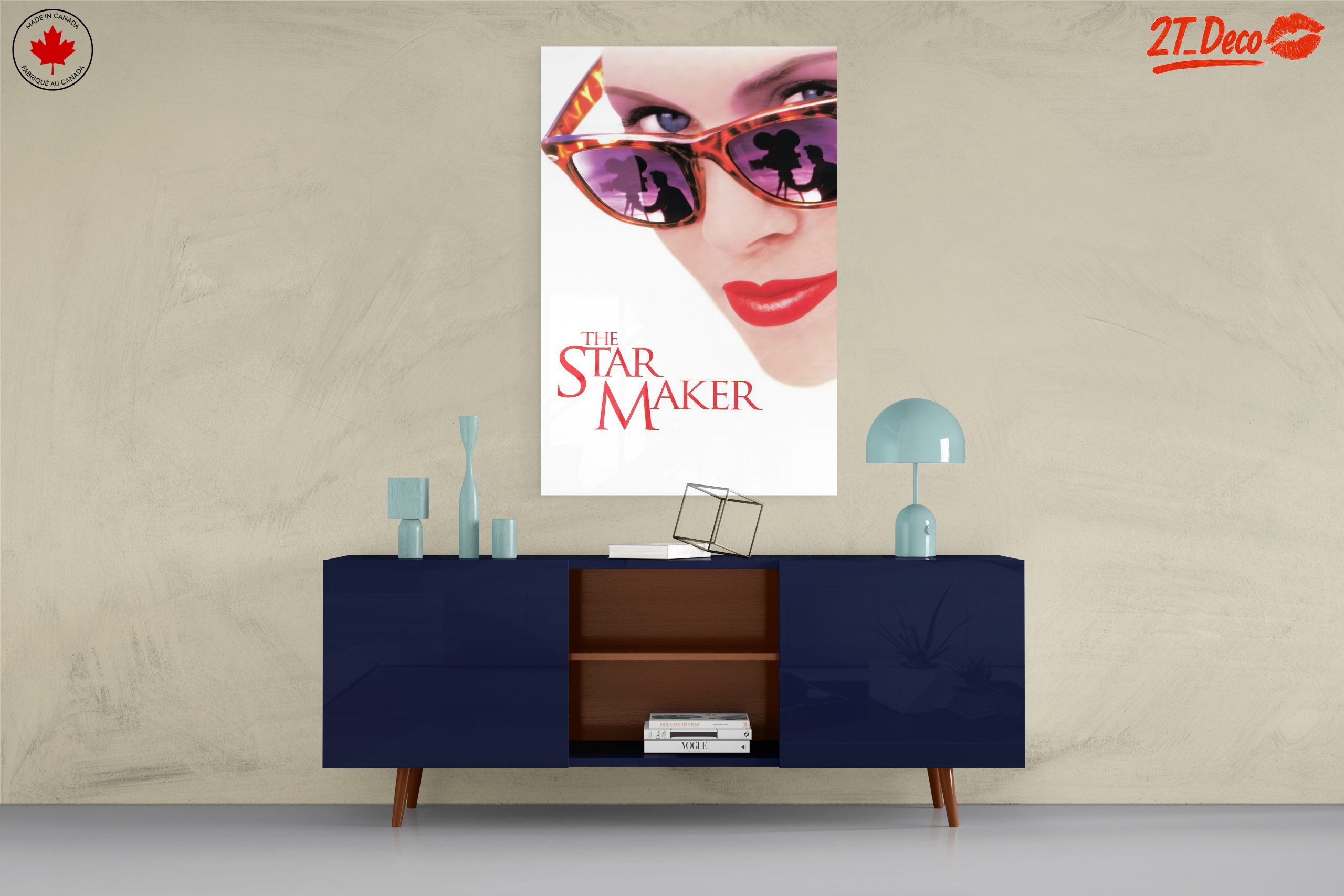 Stylish Cinema Inspired Artwork Featuring Glamorous Portrait - Image 8