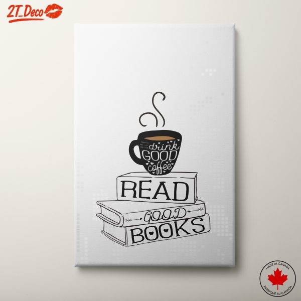 Inspirational Books and Coffee Art for Home Decor