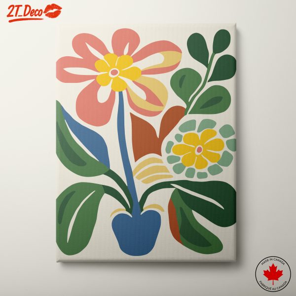 Vibrant Botanical Abstract Artwork 3