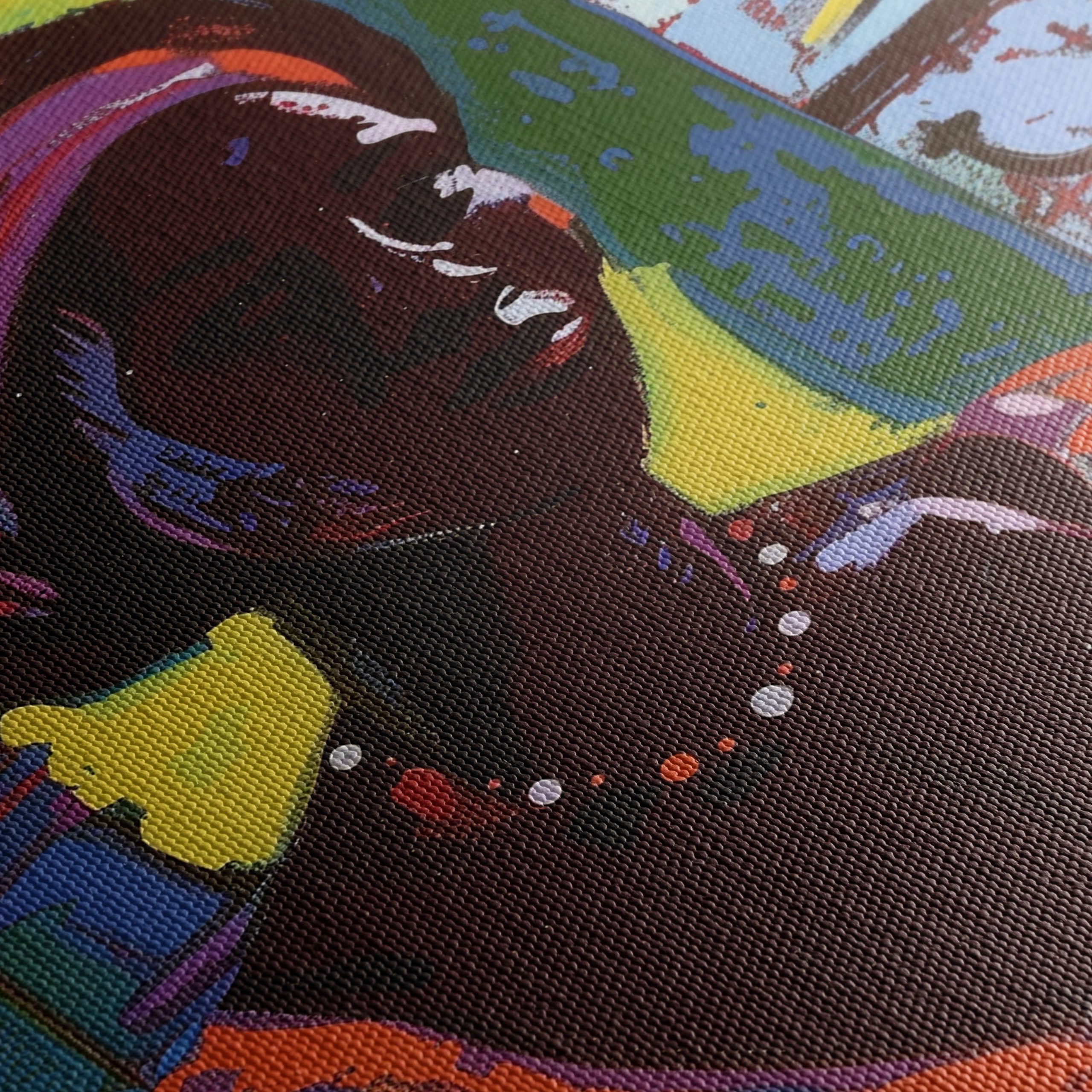Colorful Afro Art Woman with Fruit - Image 5