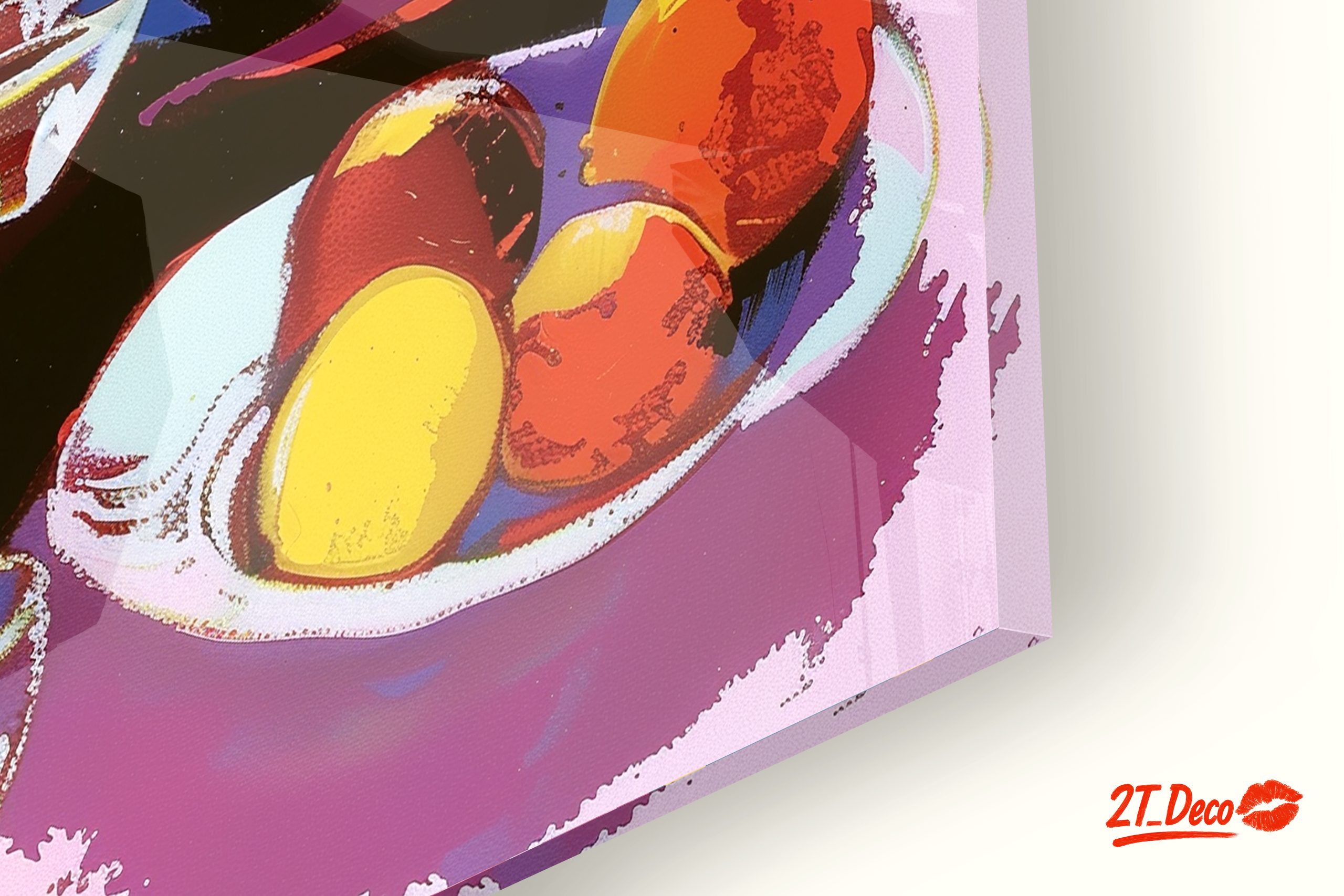 Colorful Afro Art Woman with Fruit - Image 9