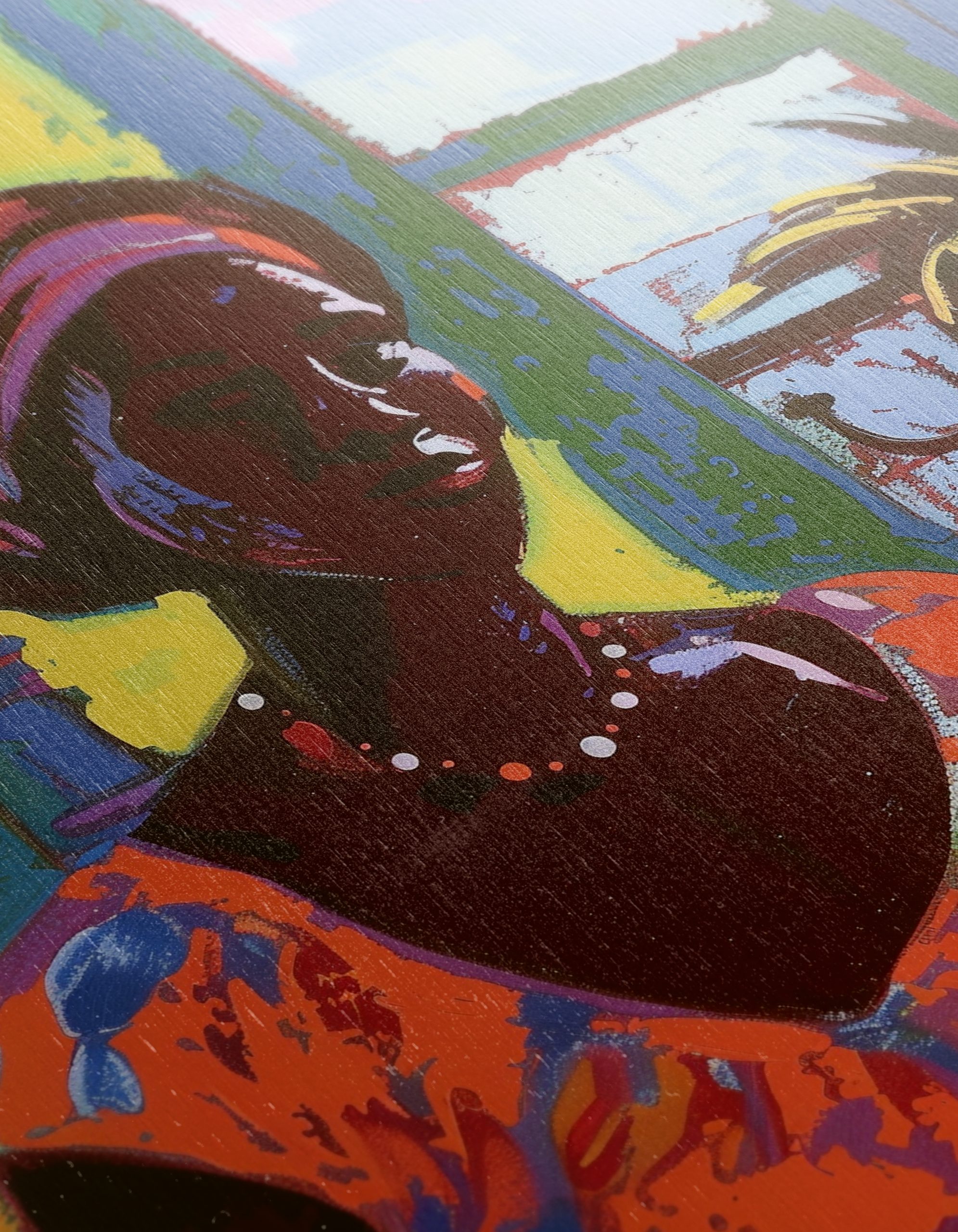 Colorful Afro Art Woman with Fruit - Image 12