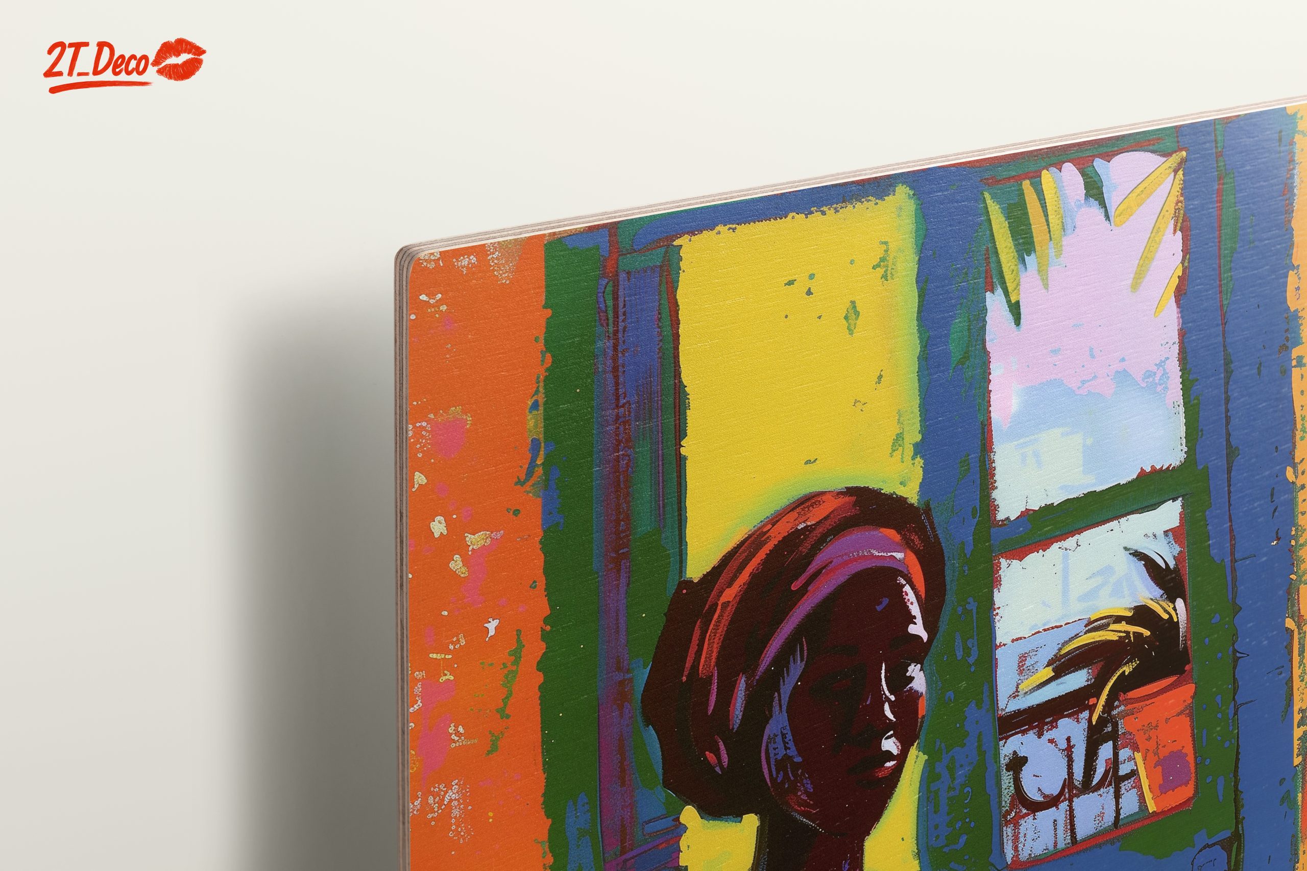 Colorful Afro Art Woman with Fruit - Image 15