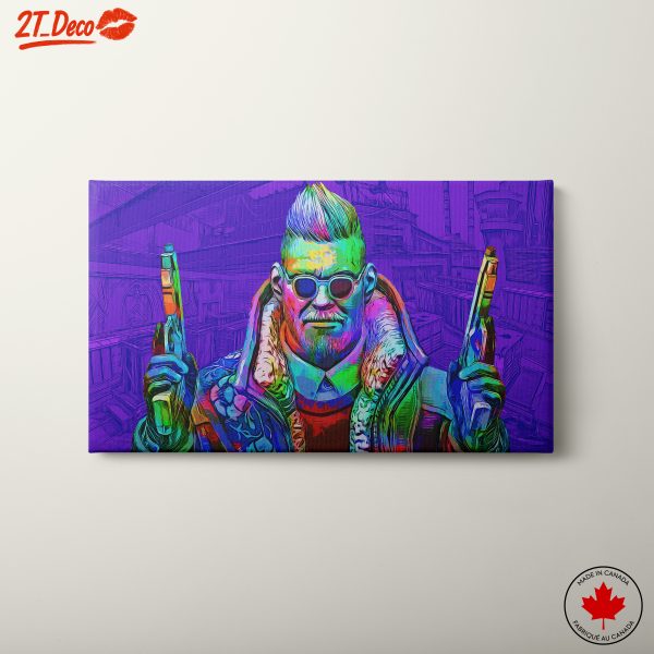 Futuristic Character Art with Vibrant Colors