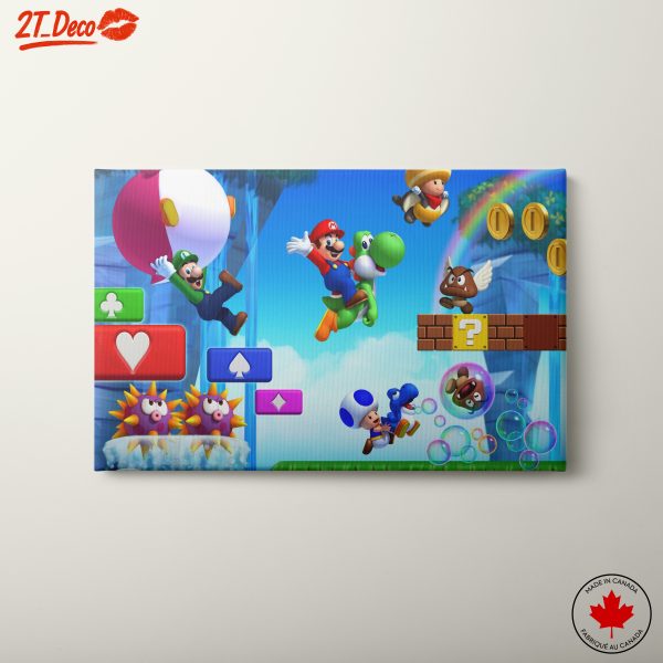 Vibrant Mario Adventures Wall Art
