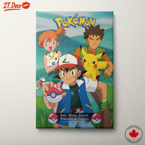 Ash, Misty, Brock, Pikachu And Togepi Scene