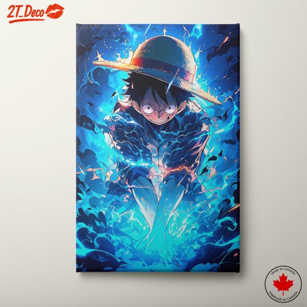 Luffy From One Piece Stormy Sea Artwork
