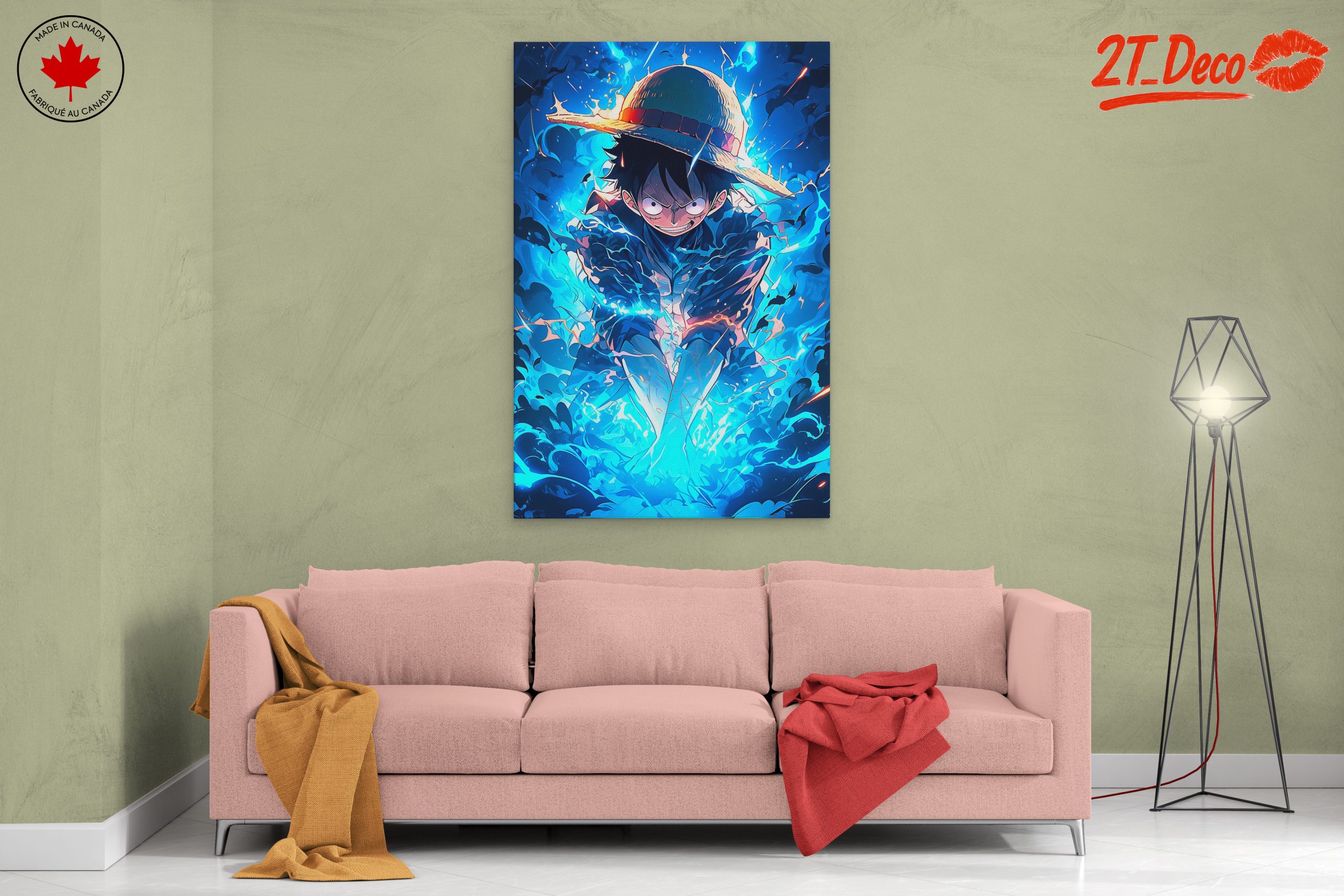 Luffy From One Piece Stormy Sea Artwork - Image 2
