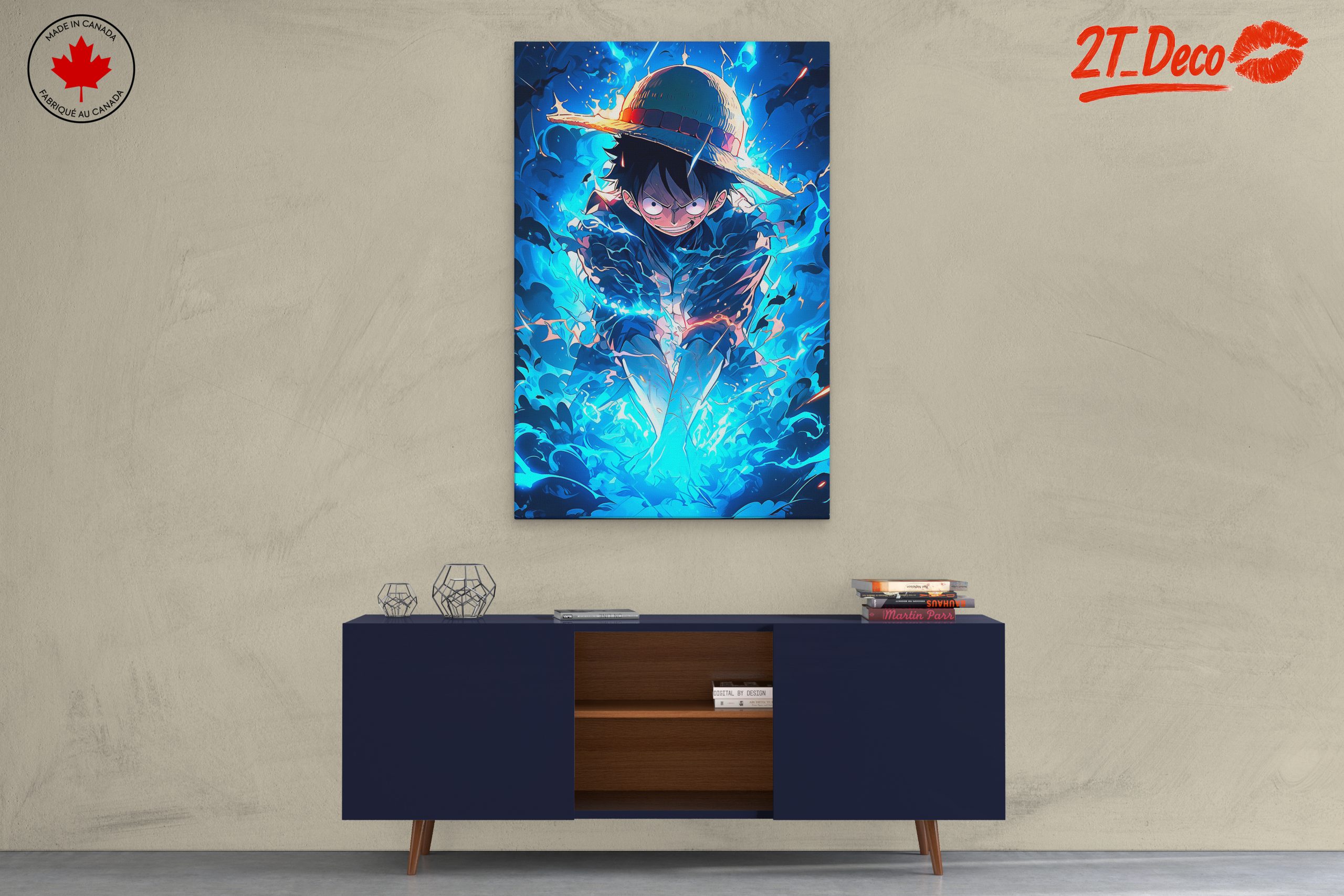 Luffy From One Piece Stormy Sea Artwork - Image 3