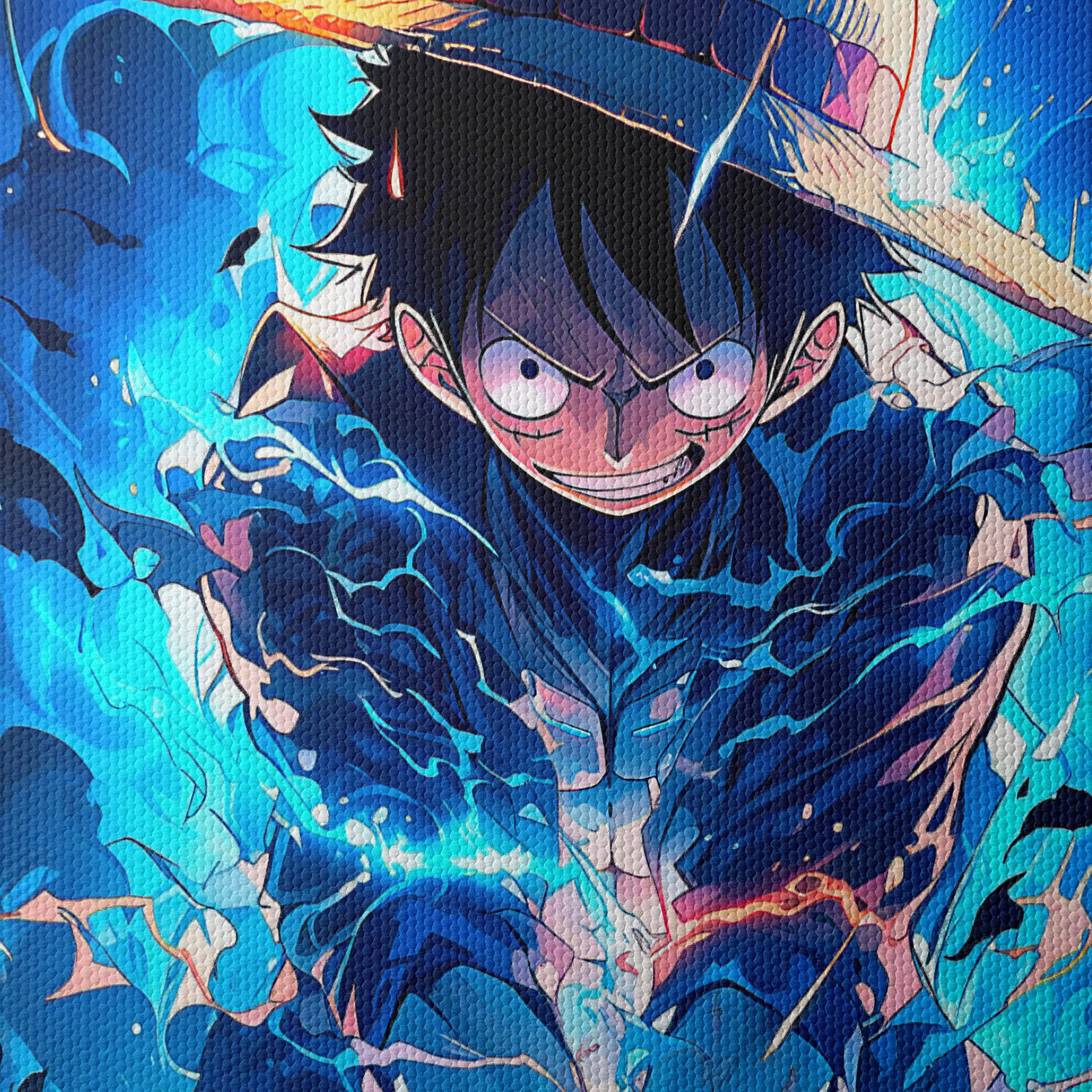 Luffy From One Piece Stormy Sea Artwork - Image 4