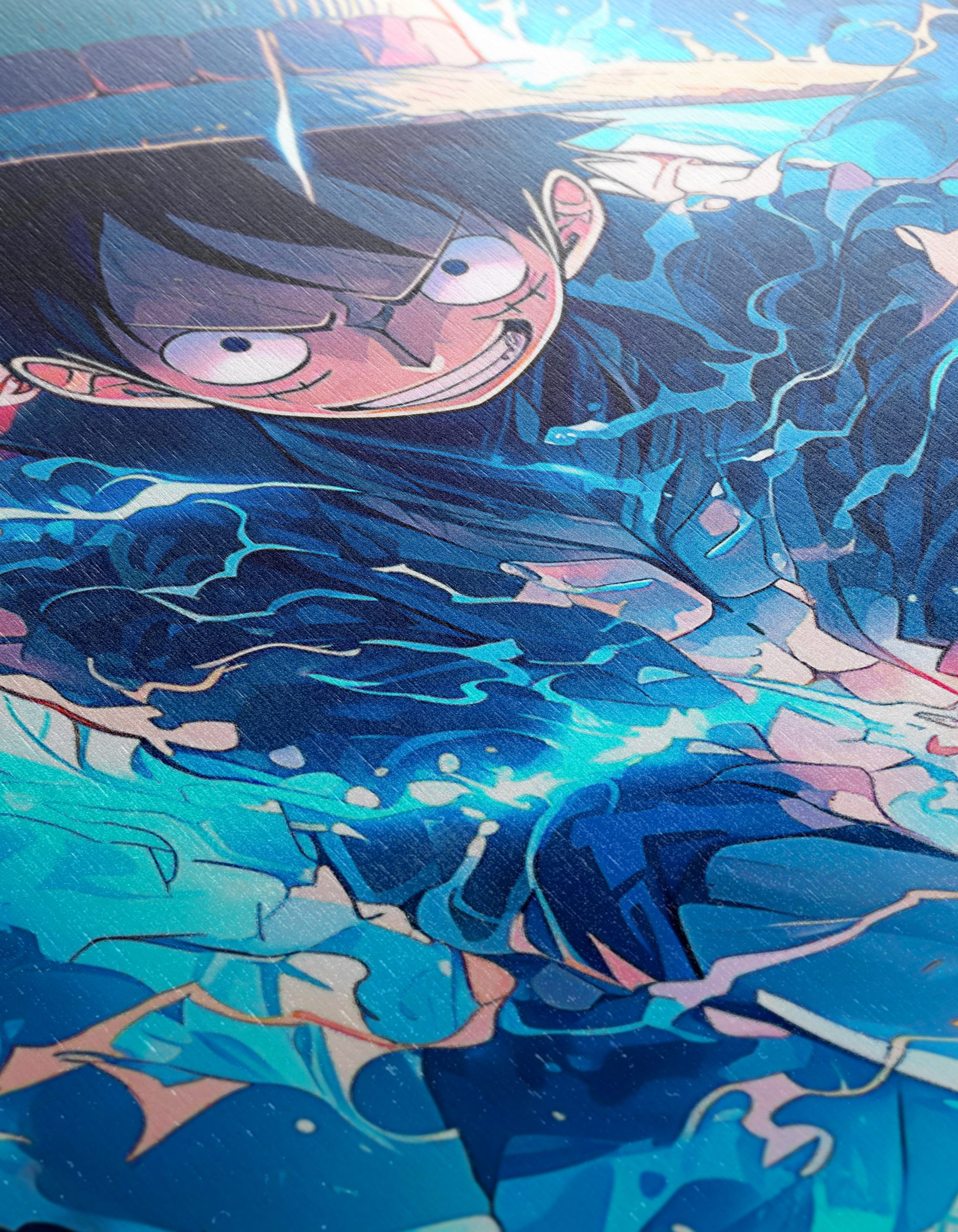 Luffy From One Piece Stormy Sea Artwork - Image 12