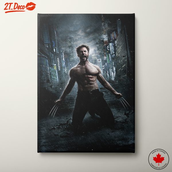 Dynamic Wolverine Artwork in Urban Setting