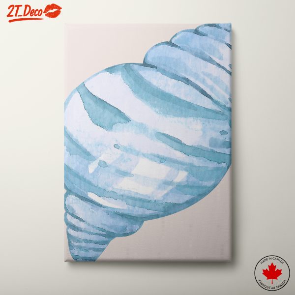 Watercolor Coastal Shell Art