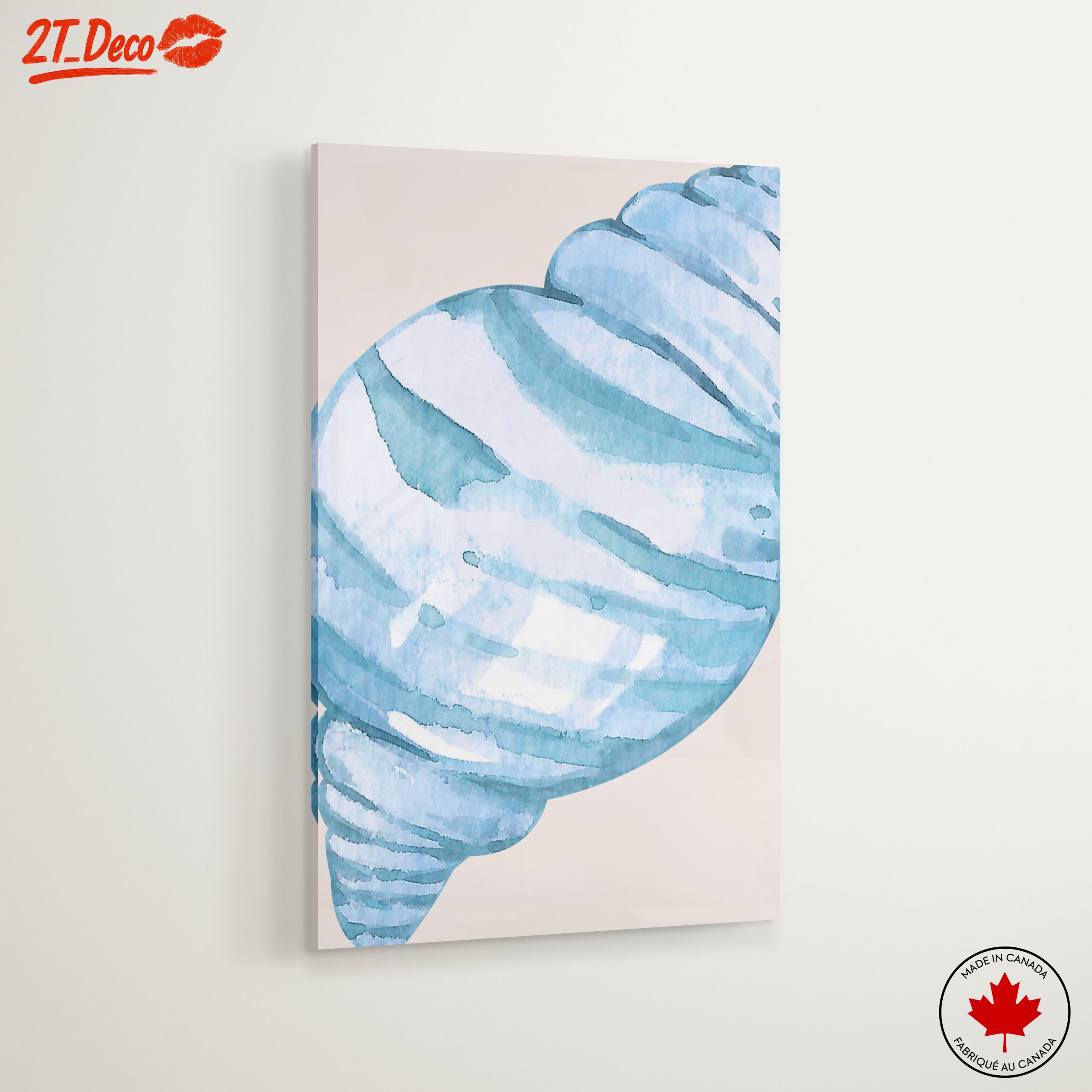 Watercolor Coastal Shell Art - Image 6
