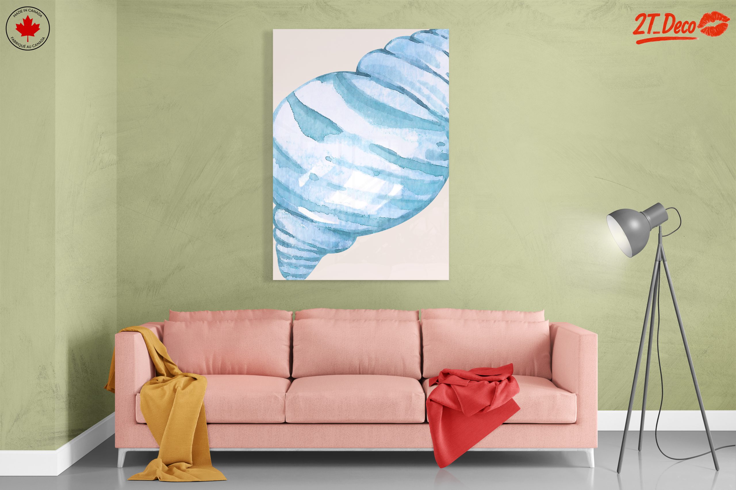 Watercolor Coastal Shell Art - Image 7