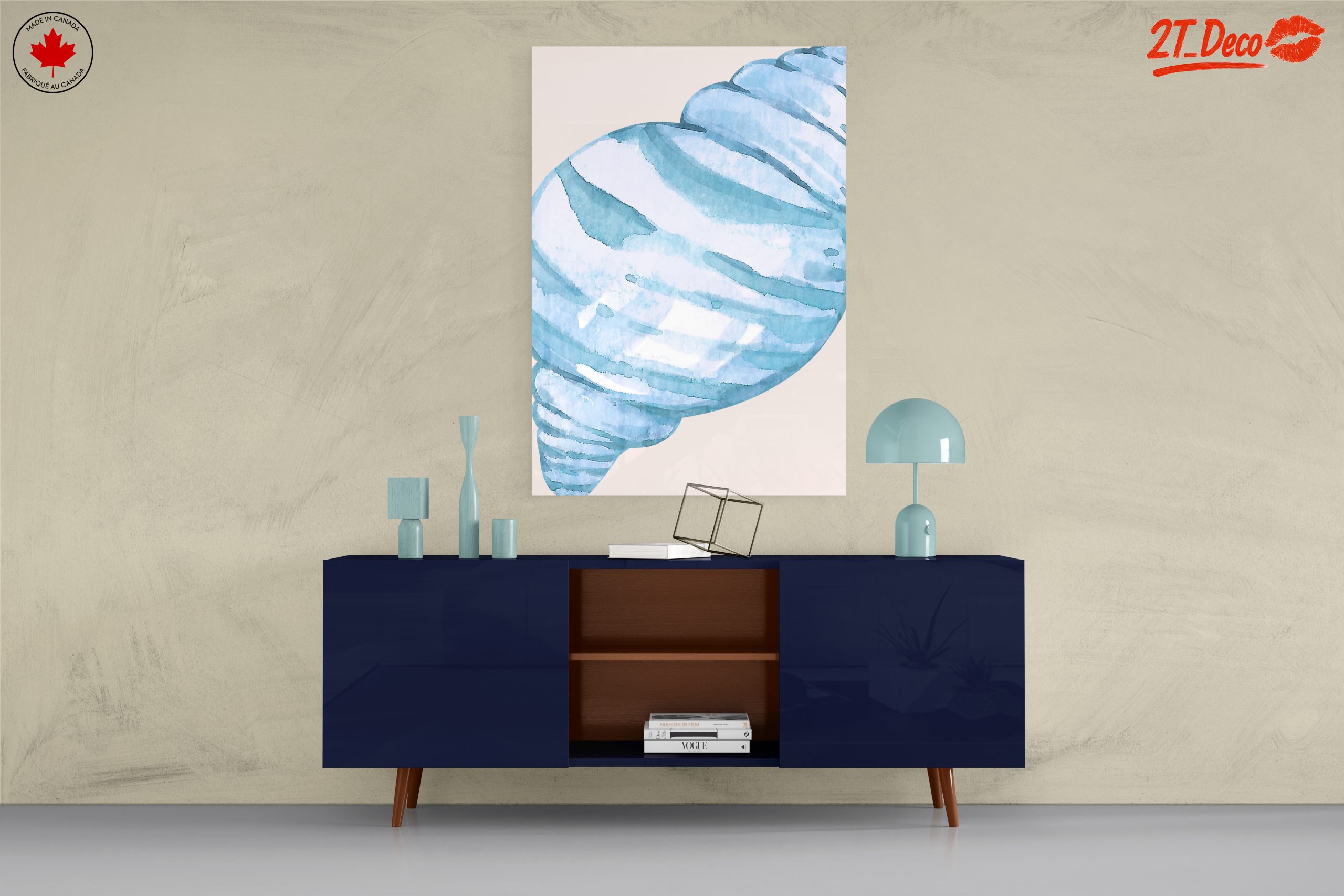 Watercolor Coastal Shell Art - Image 8