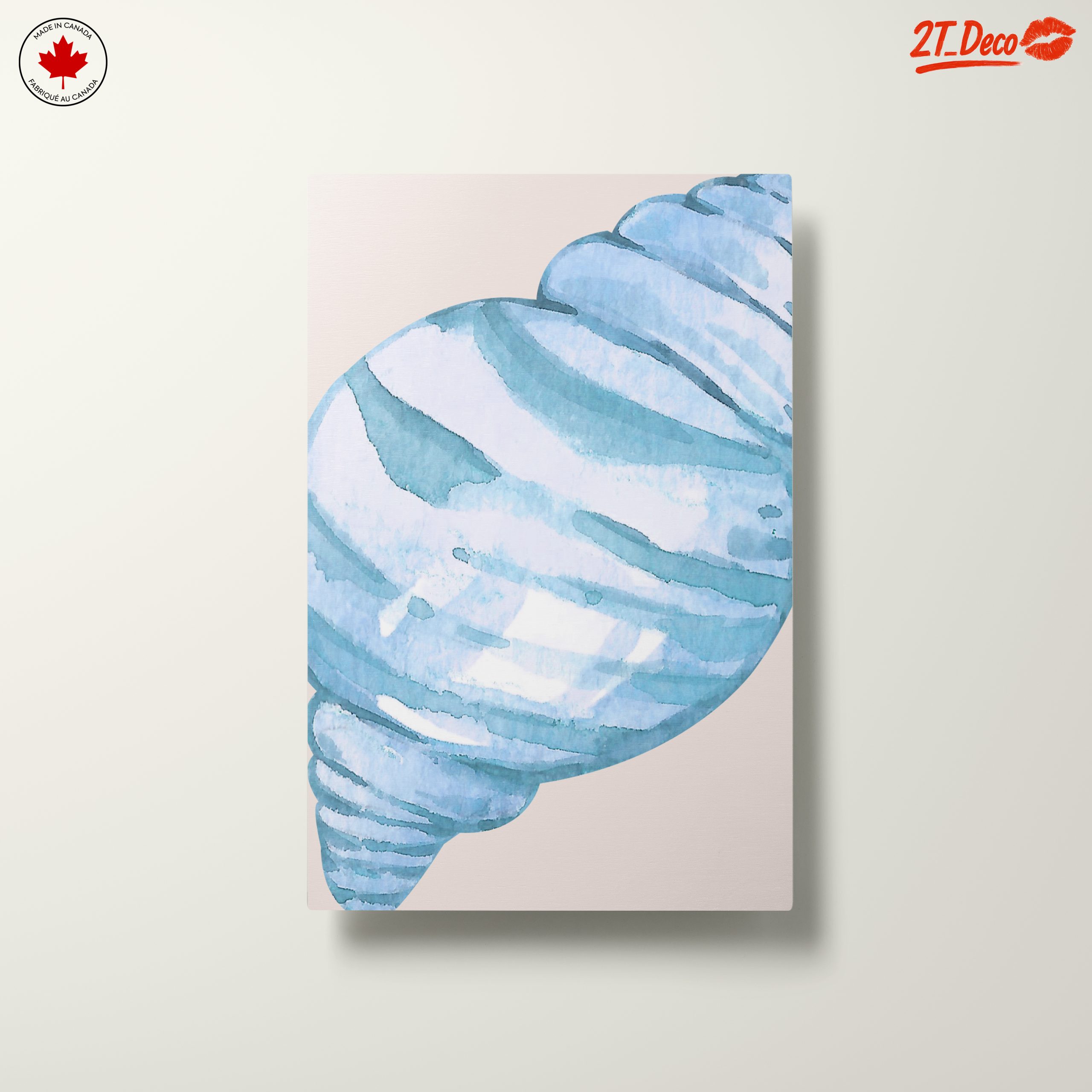Watercolor Coastal Shell Art - Image 10